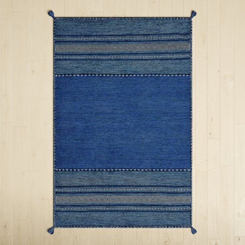 Byersville Handmade Navy/Dark Blue Rug & Reviews Birch Lane